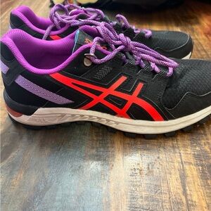 Asics Womens Gel Citrek Black Running Shoes Sneakers Size 9